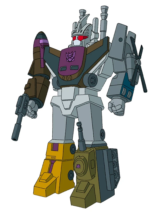 Bruticus — combined Combaticons, G1 cartoon model artwork.