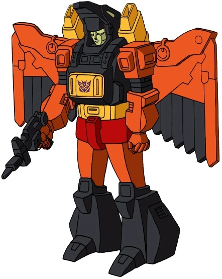 Divebomb — G1 cartoon character design, robot mode.