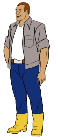Original Sunbow character render of Sparkplug Witwicky.