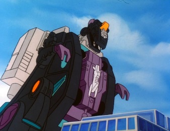Trypticon in his mechanical dinosaur mode — original US G1 animation.